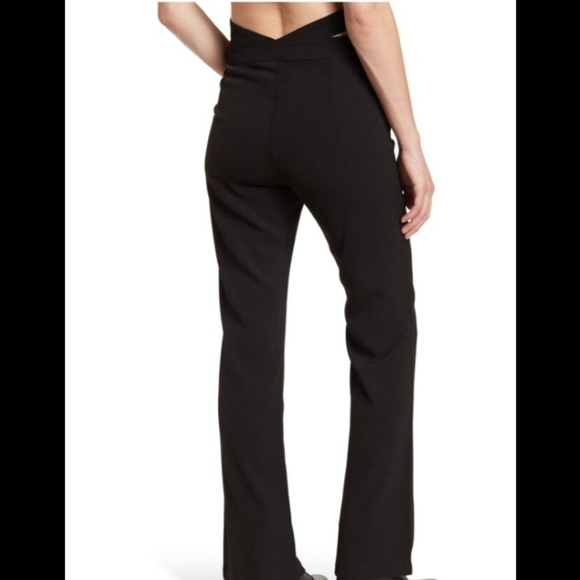 Elodie Black K Sexy Side Cut Out Waist Flare Leg Pant Sz XL. Date Night Clubbing - Picture 2 of 12